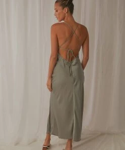 Peppermayo Sun Comes Up Midi Dress - Sage 9 Peppermayo Sun Comes Up Midi Dress - Sage