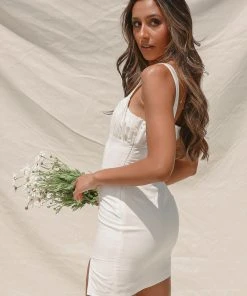 Peppermayo Exclusive Day In Versailles Linen Mini Dress - White New & Most Loved