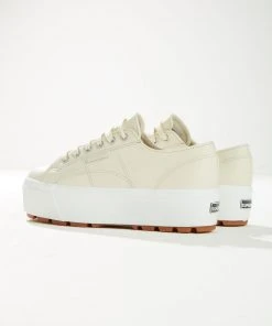 Superga 2790 Tank Nappa Sneaker - A4M Beige Gesso