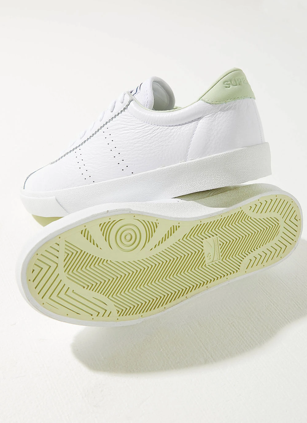 Superga 2843 Clubs Sneaker - A0F White/Green 2 Superga 2843 Clubs Sneaker - A0F White/Green