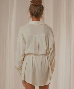 Peppermayo Exclusive Sianne Mini Shirt Dress - White New & Most Loved