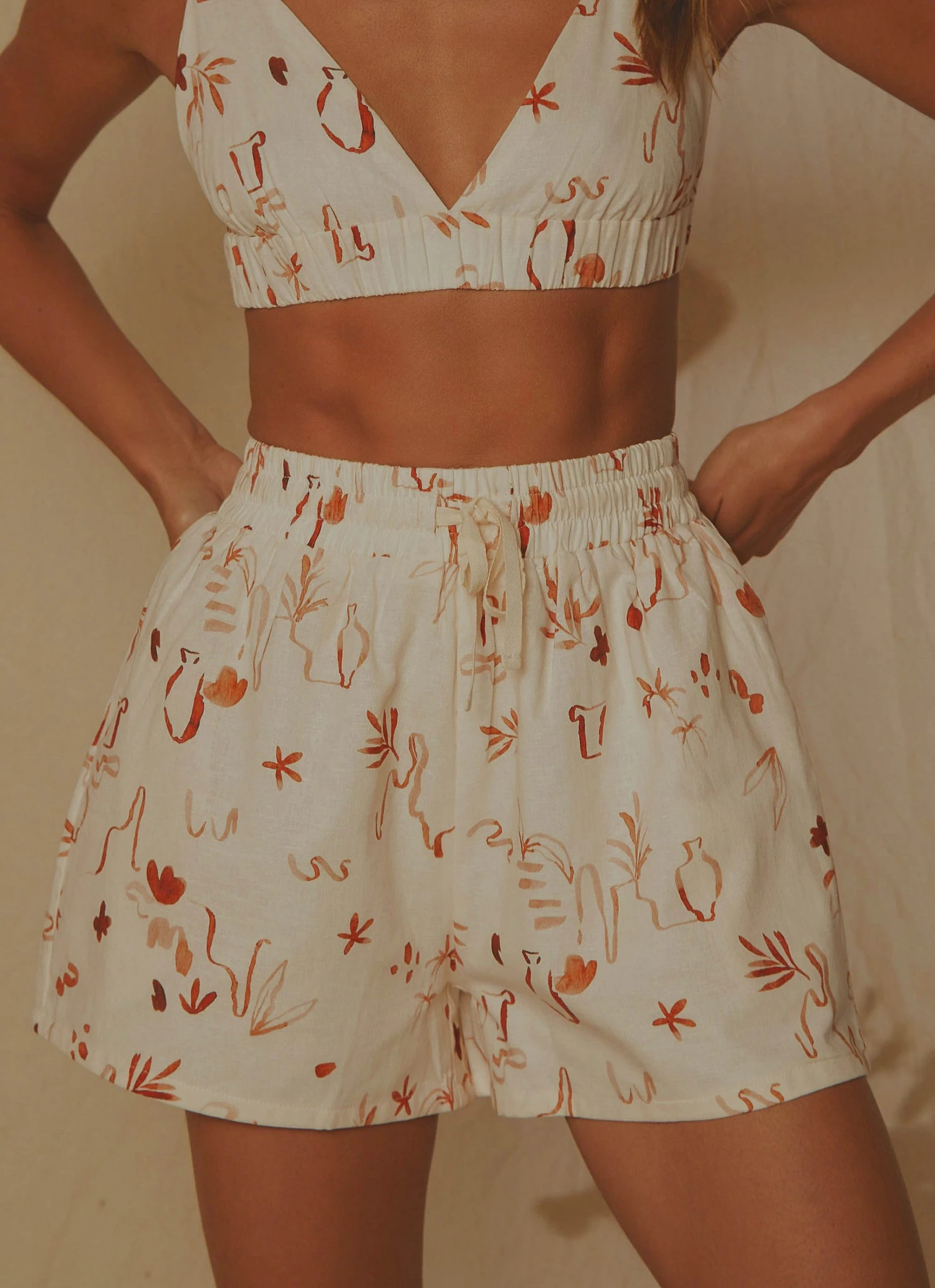 Peppermayo Exclusive New & Most Loved Raffi Linen Shorts - Safari 3 Peppermayo Exclusive New & Most Loved Raffi Linen Shorts - Safari