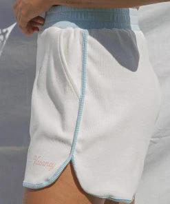 Vacancy Supply Motel Shorts - White - Powder Blue