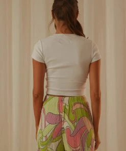 Wrangler Libra Baby Tee - White