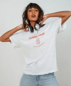 Rolla's Big Pineapple Tomboy Tee - Vintage White