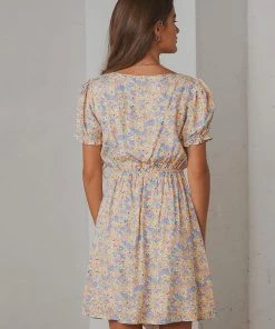 Peppermayo Endless Spring Mini Dress - Pastel Floral