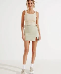 Peppermayo Exclusive Talk It Out Top - Beige