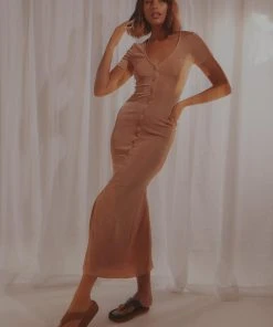 Peppermayo Back To You Midi Dress - Beige New & Most Loved 7 Peppermayo Back To You Midi Dress - Beige New & Most Loved