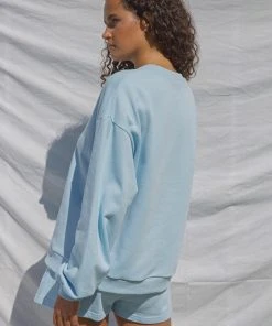 Vacancy Supply New & Most Loved Poolside Crewneck - Powder Blue