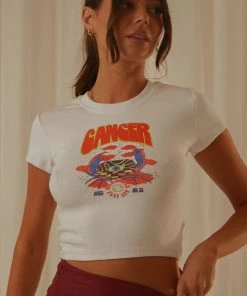 Wrangler New & Most Loved Cancer Baby Tee - White