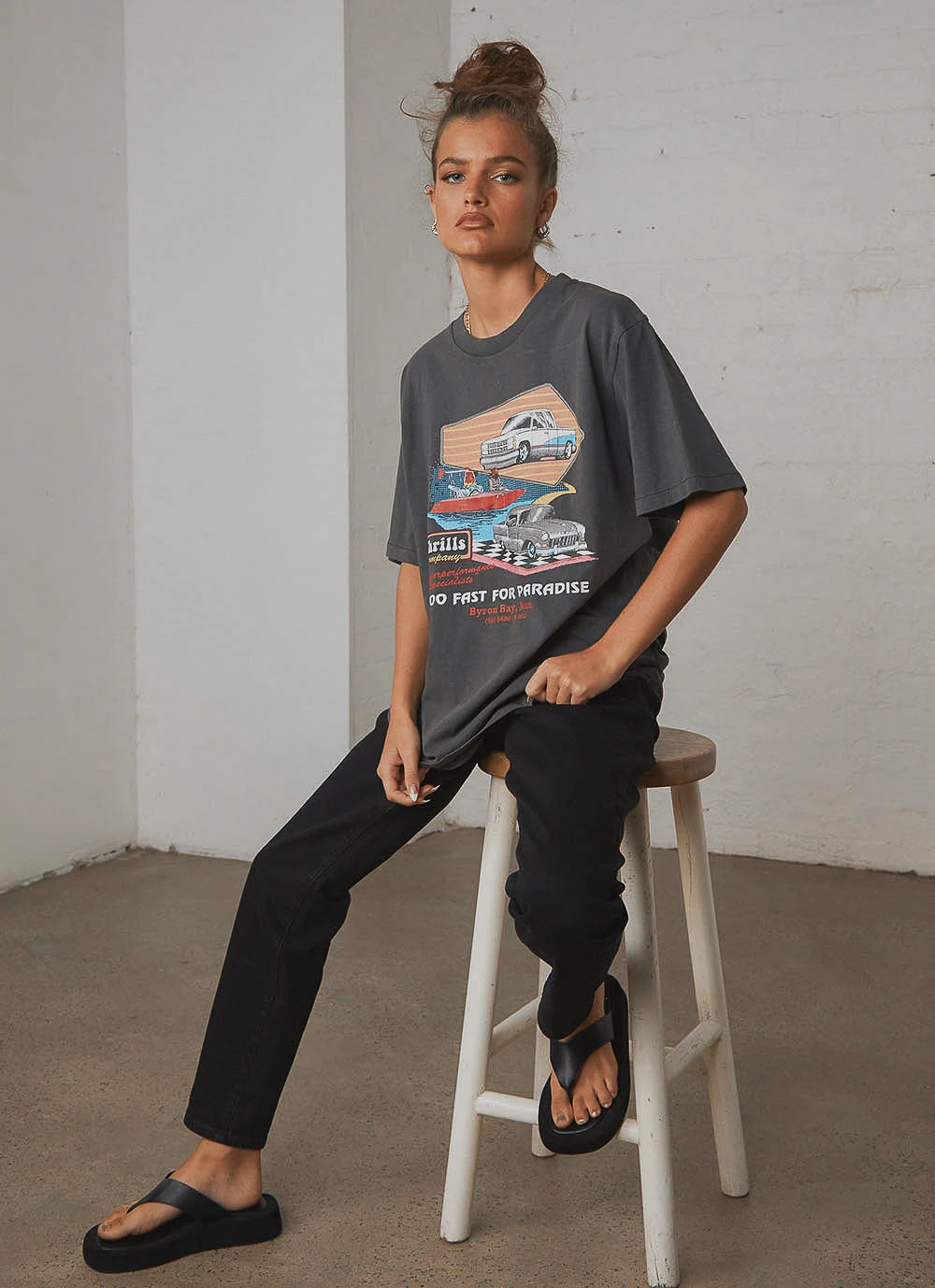 Thrills Speedsters Merch Tee - Merch Black New & Most Loved 3 Thrills Speedsters Merch Tee - Merch Black New & Most Loved