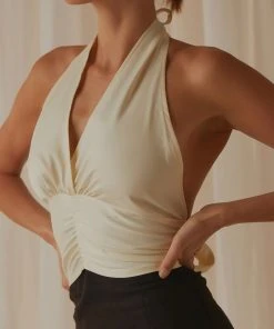 Peppermayo Exclusive New & Most Loved Betty Halter Neck Top - Ivory 6 Peppermayo Exclusive New & Most Loved Betty Halter Neck Top - Ivory