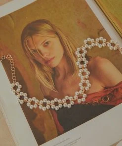 Peppermayo Hailee Beaded Choker - White New & Most Loved