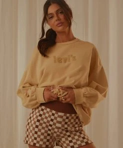 Levi's Graphic Prism Crew - Semolina New & Most Loved