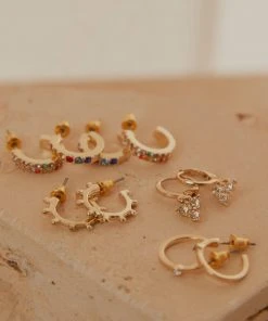 Peppermayo New & Most Loved Isabel Ear Stack - Gold Multi