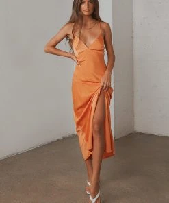 Peppermayo New & Most Loved Amused Midi Dress - Orange