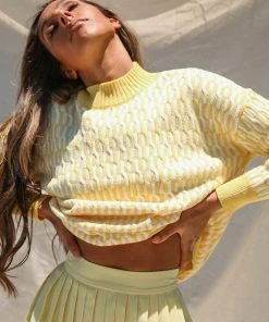 Peppermayo Summer Holidays Knit Jumper - Yellow