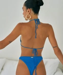 LaHana Swim Billy Bottom - Ribbed Blue Sapphire