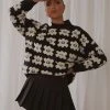 Peppermayo Blooming Knit Jumper - Black