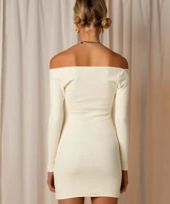 Peppermayo Exclusive New & Most Loved Late Night Feelings Dress - Ivory