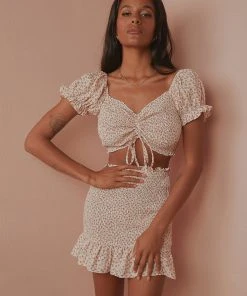 Peppermayo Distant Sun Skirt - Pink Floral