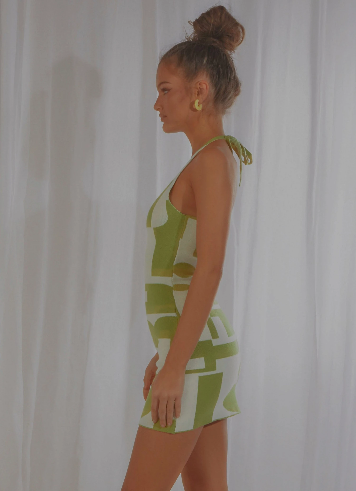 Peppermayo Exclusive New & Most Loved The Groove Knit Halter Dress - Lime Geo 5 Peppermayo Exclusive New & Most Loved The Groove Knit Halter Dress - Lime Geo
