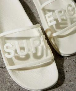 Superga 1908 Slides Clear Identity - X1I White Avorio New & Most Loved