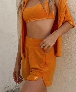 Vacancy Supply Cabana Terry Short - Tangerine New & Most Loved 7 Vacancy Supply Cabana Terry Short - Tangerine New & Most Loved