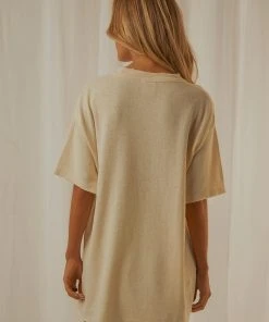 Afends Courtney Love Hemp Tee - Cream New & Most Loved
