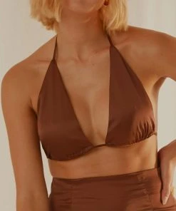 Peppermayo Exclusive Follow The Sun Crop - Choc Brown New & Most Loved