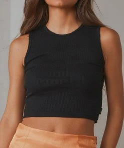 Afends Dalston Hemp Rib Tank - Black 7 Afends Dalston Hemp Rib Tank - Black