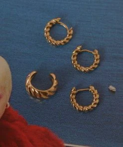 Peppermayo Set The Scene Earring Set - Gold