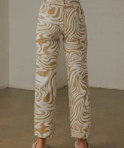 Peppermayo New & Most Loved Serena Pants - Tan Print