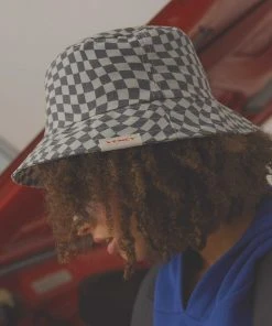 Vacancy Supply Turbo Bucket Hat - Charcoal-White New & Most Loved