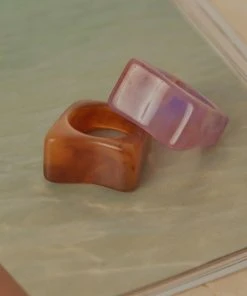 Peppermayo Art House Resin Ring - Sepia New & Most Loved