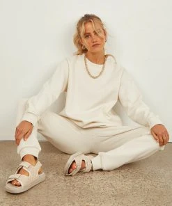 Nude Lucy Carter Classic Boyfriend Sweat - Ecru