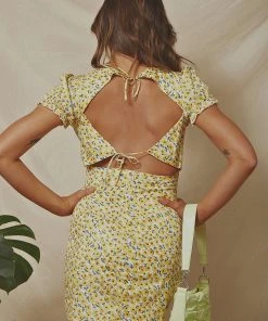 Peppermayo Late Lunch Floral Mini Dress - Yellow Floral New Dresses 8 Peppermayo Late Lunch Floral Mini Dress - Yellow Floral New Dresses
