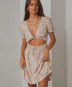 Peppermayo Endless Spring Mini Dress - Pastel Floral