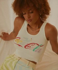 Rolla's Coke Unity Crop Tank - Vintage White
