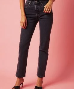 Levi's 501 Crop Jeans - Cabo Fade New Bottoms