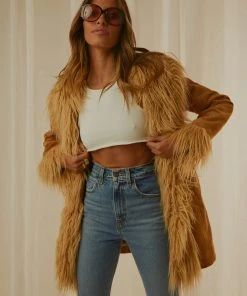 Wrangler New & Most Loved Shag Coat - Toffee