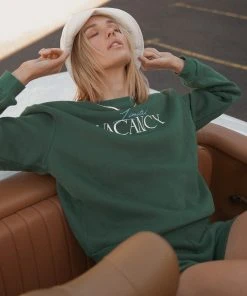 Vacancy Supply Weekender Crew - Forest Green New & Most Loved