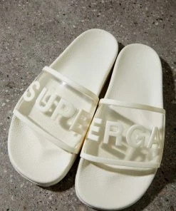 Superga 1908 Slides Clear Identity - X1I White Avorio New & Most Loved