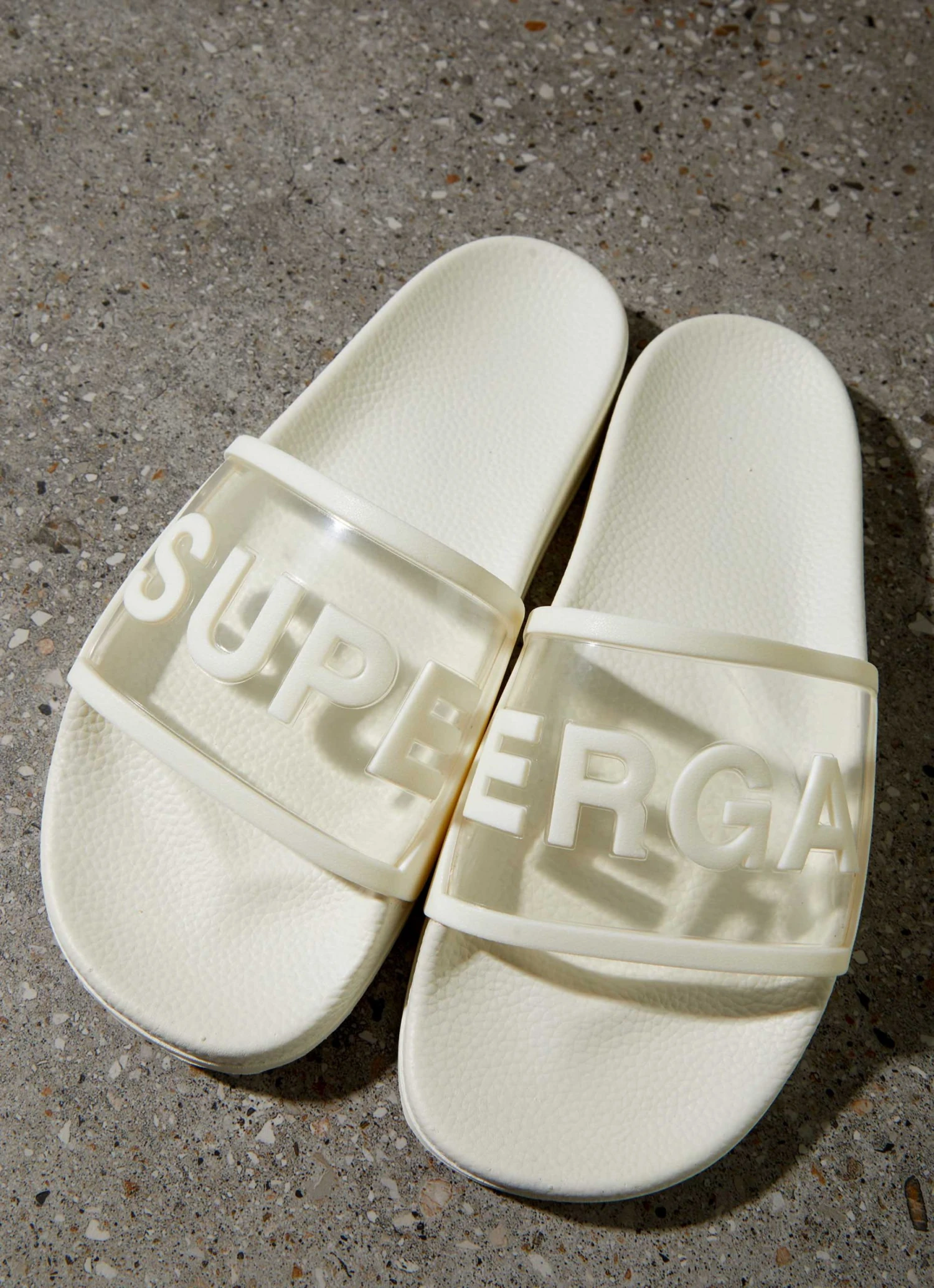 Superga 1908 Slides Clear Identity - X1I White Avorio New & Most Loved 2 Superga 1908 Slides Clear Identity - X1I White Avorio New & Most Loved