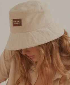 Vacancy Supply Sundial Terry Bucket Hat - Beige