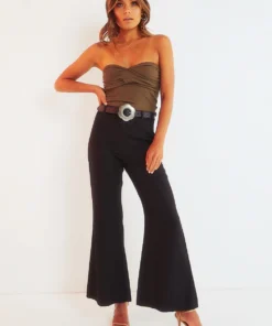 Afends Birkin Hemp Flares - Black Seasonal