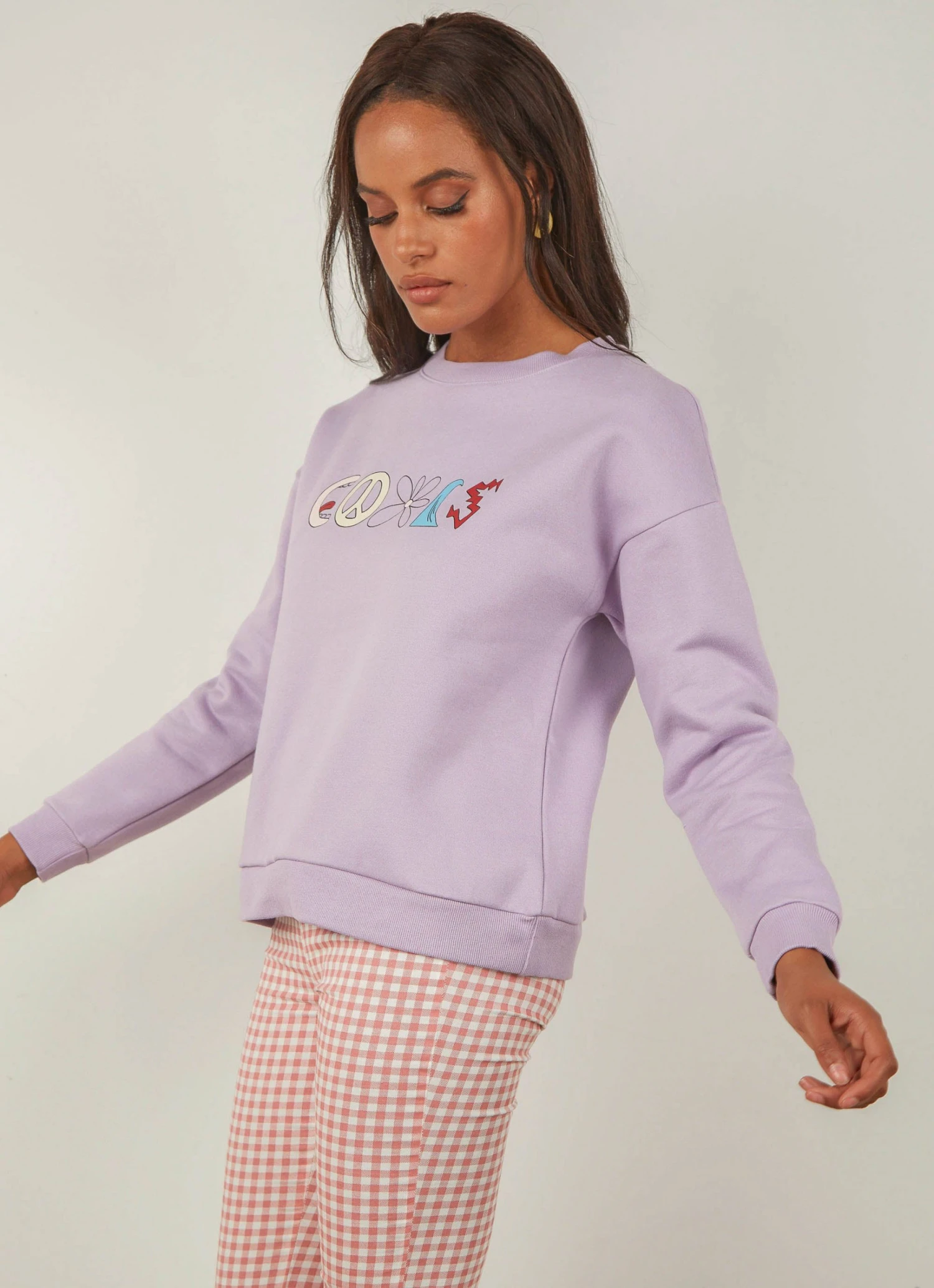 Cools Club New & Most Loved Trippy Club Sweatshirt - Lavender 4 Cools Club New & Most Loved Trippy Club Sweatshirt - Lavender
