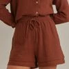 Peppermayo Edge Of Romance Shorts - Choc Brown New & Most Loved