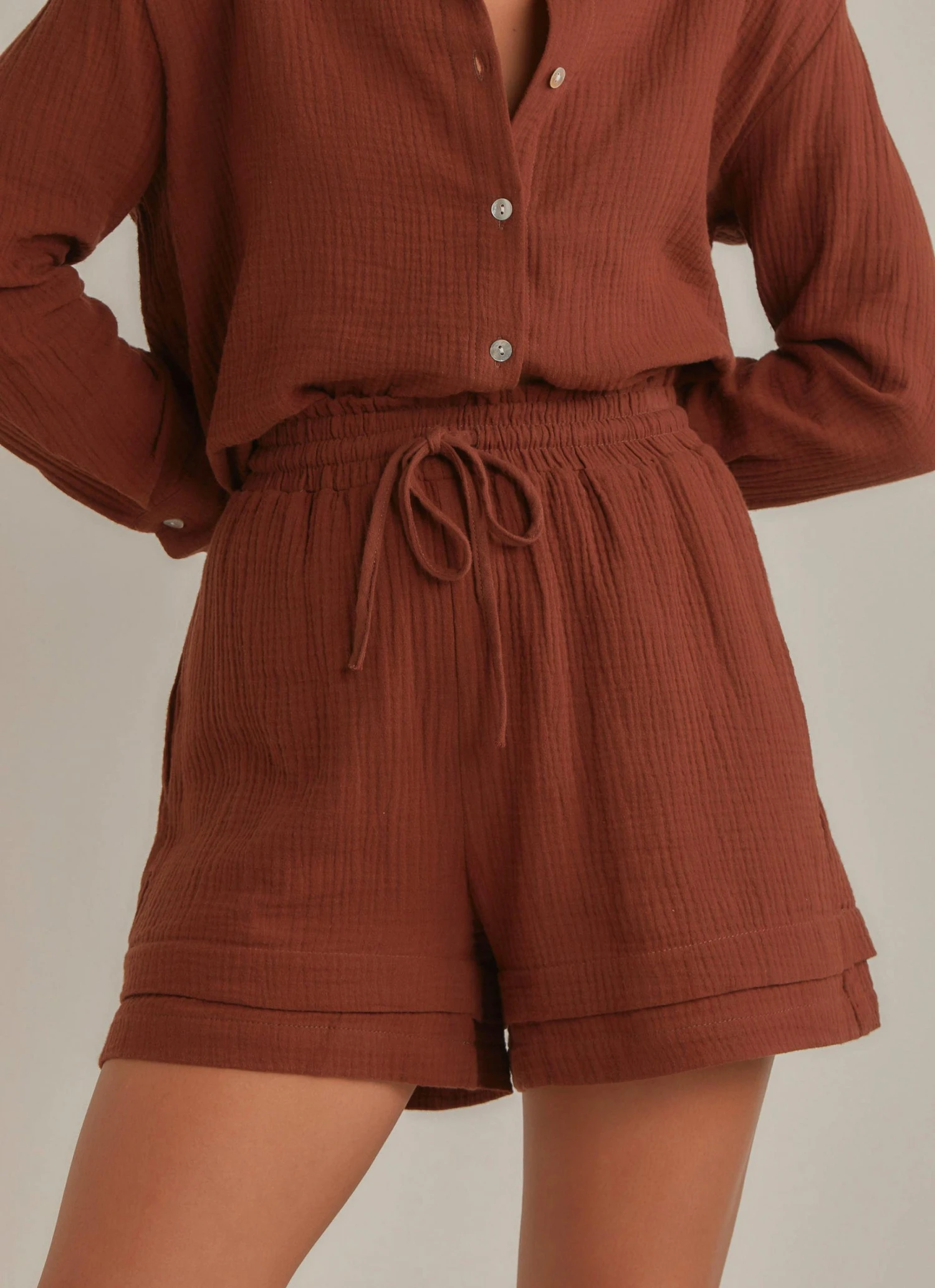 Peppermayo Edge Of Romance Shorts - Choc Brown New & Most Loved 1 Peppermayo Edge Of Romance Shorts - Choc Brown New & Most Loved