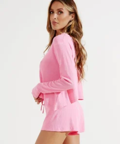 Peppermayo Seasonal White Rose Top - Pink